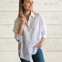 Cargar imagen en el visor de la galería, Blusa Básica, color Blanco
