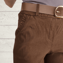 Cargar imagen en el visor de la galería, Pantalón Jogger Italiano, color Café
