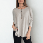 Sweater Ancho, color Beige