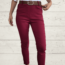 Cargar imagen en el visor de la galería, Pantalón Jogger Italiano,color Burdeo
