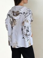 Chaqueta Italiana Estampada, fondo Blanco