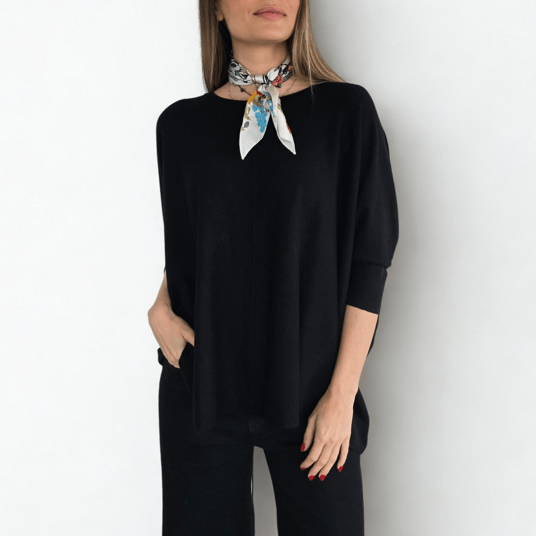 Sweater Ancho, color Negro