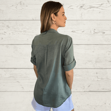 Cargar imagen en el visor de la galería, Blusa Italiana Milán, color Verde

