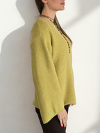 Sweater Manga Ancha, color Pistacho