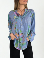 Blusa Italiana Estampada, fondo Jacinto