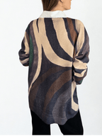 Sweater Estampado, tonos Café
