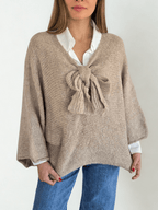 Sweater Italiano Lazo, color Beige