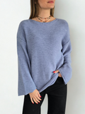 Sweater Manga Ancha, color Celeste Jeans