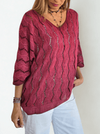 Sweater Italiano teñido, color Guinda