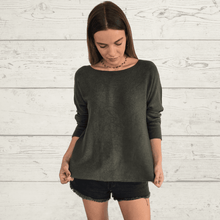 Cargar imagen en el visor de la galería, Sweater Italiano básico, color Verde
