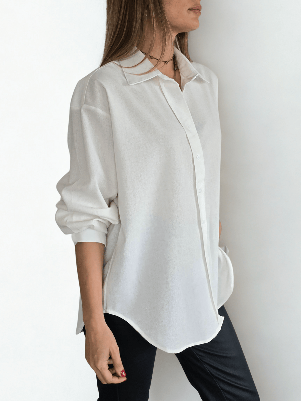 Blusa Básica, color Blanco