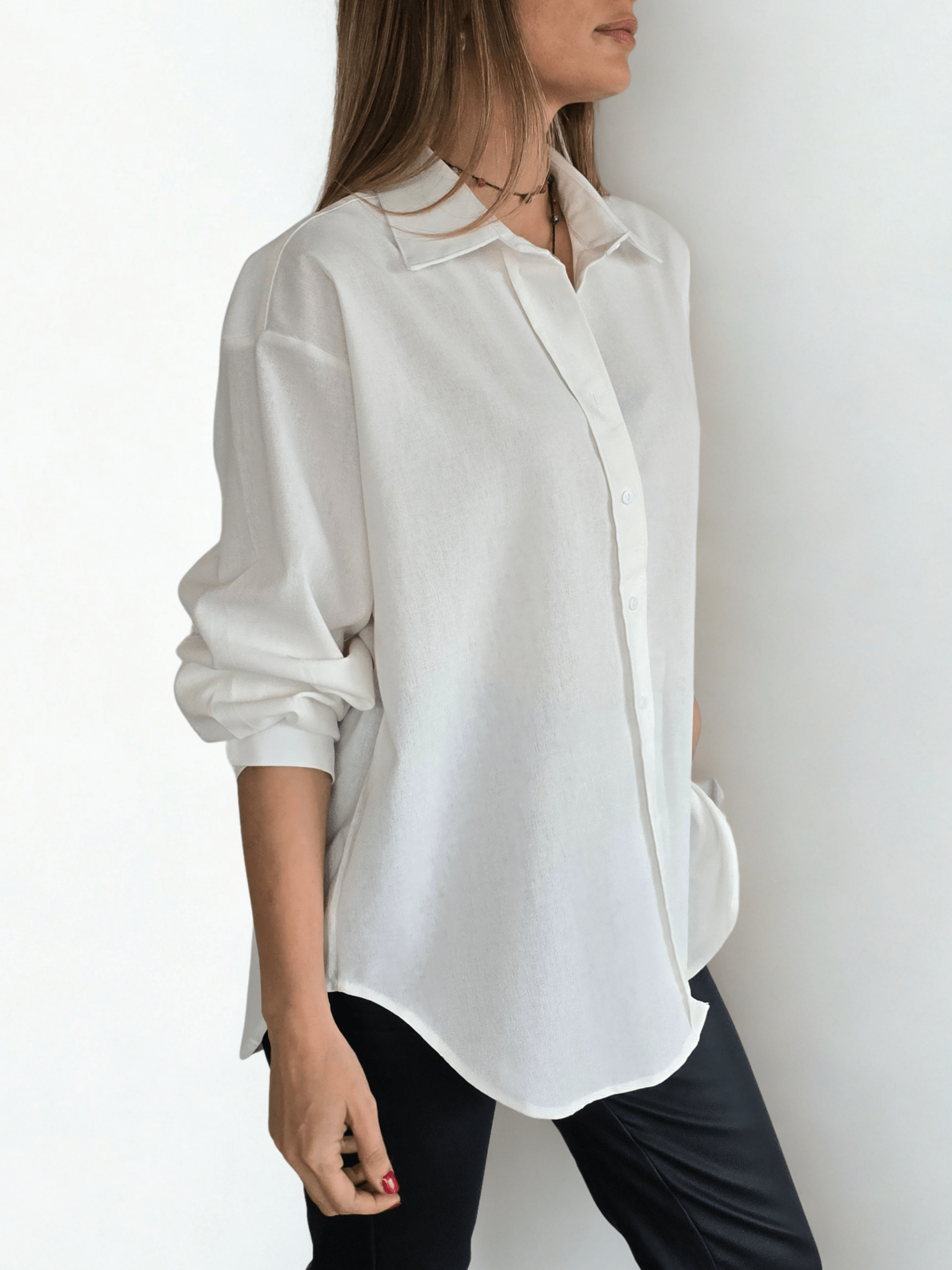Blusa Básica, color Blanco