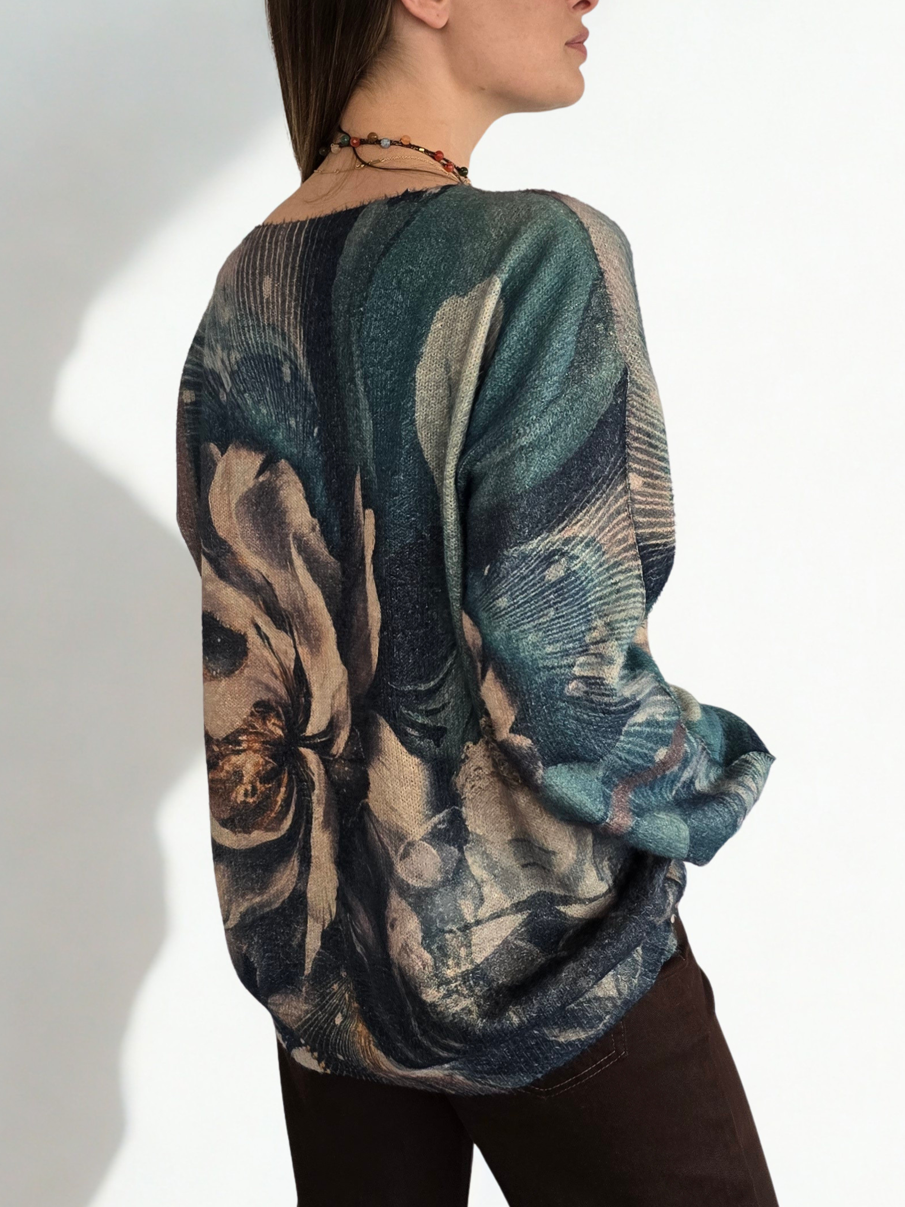 Sweater Estampado, colores Verde
