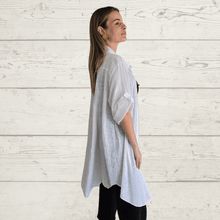 Cargar imagen en el visor de la galería, Blusa/Blusón largo Italiano, color Blanco
