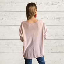 Cargar imagen en el visor de la galería, Sweater Italiano delgado, color Rosado Claro
