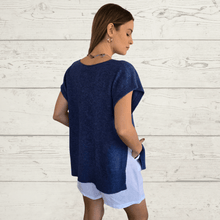 Cargar imagen en el visor de la galería, Sweater Italiano Adelfia, color Azul jeans
