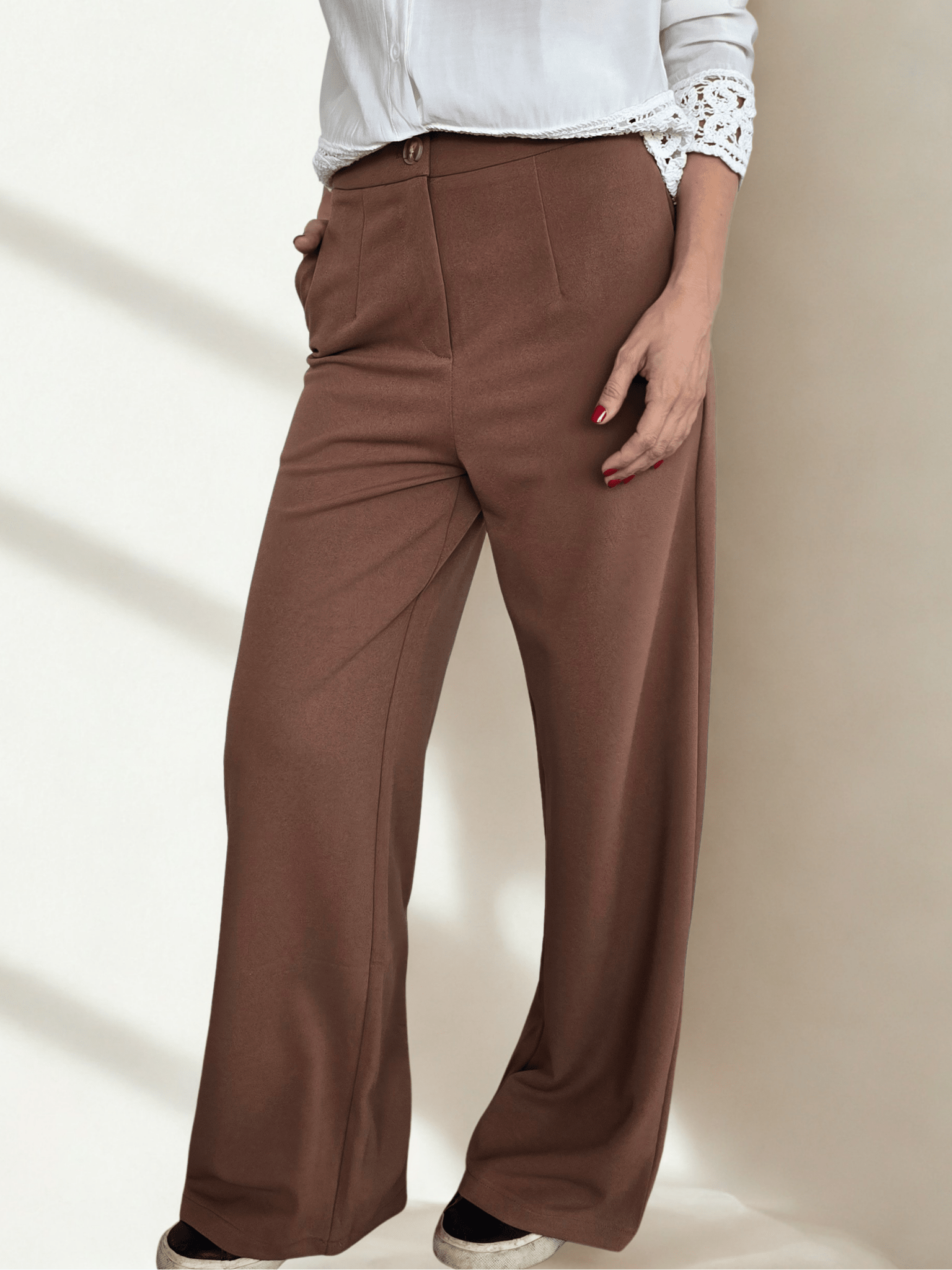 Pantalón Sastrero, color Café