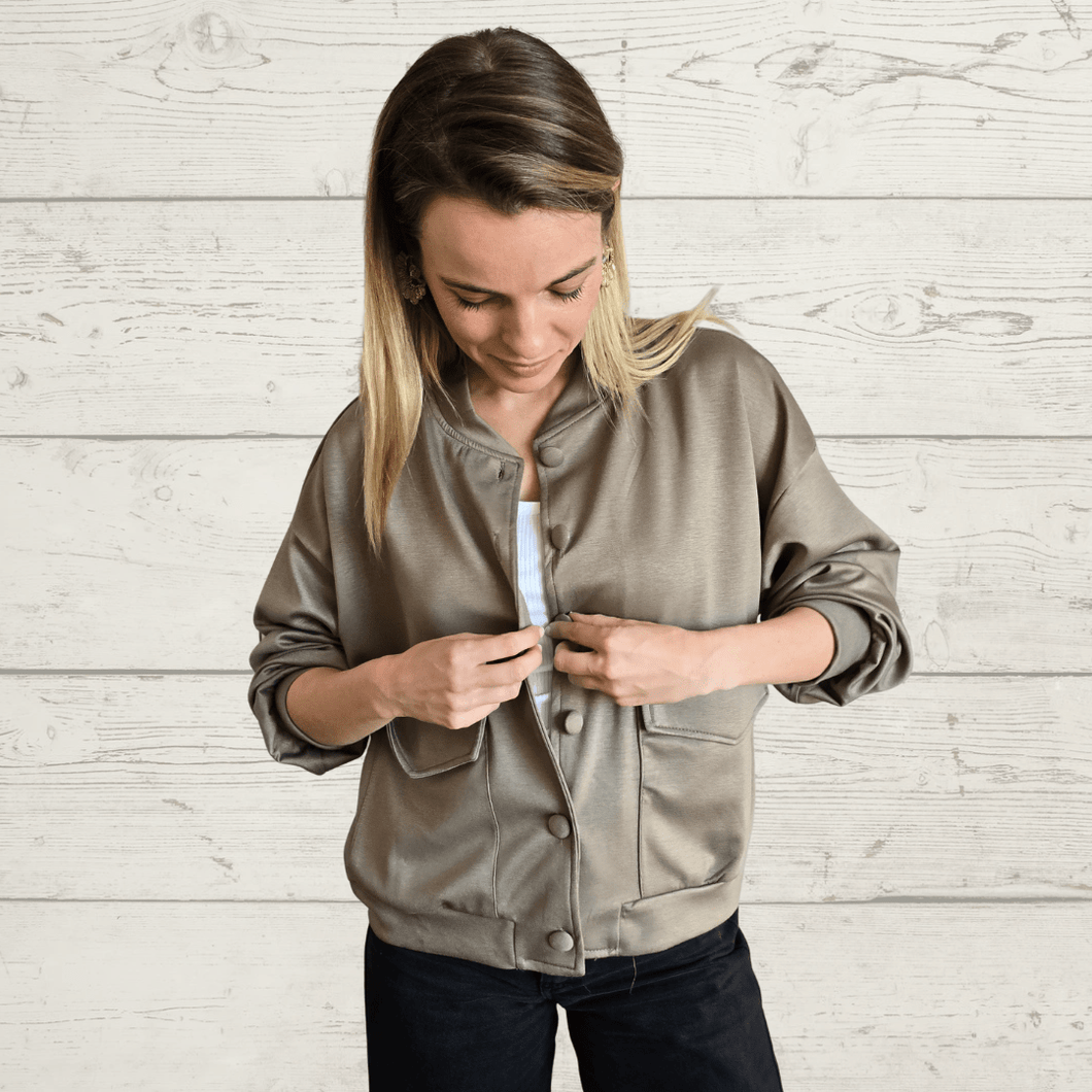 Chaqueta botenes forrados, color Verde