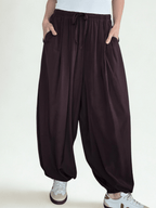 Pantalón Bombacho, color Chocolate