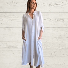 Cargar imagen en el visor de la galería, Vestido abotonado, color Blanco
