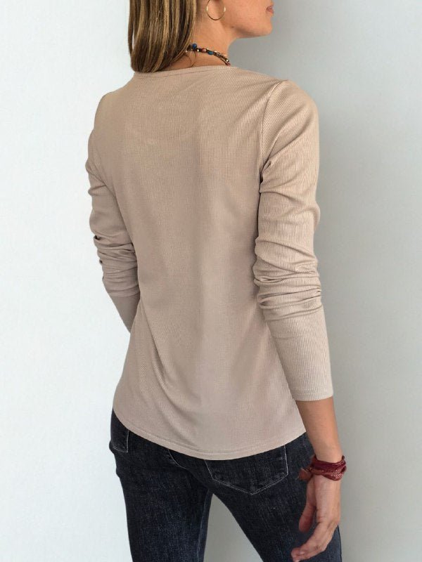 Polera básica, color Beige