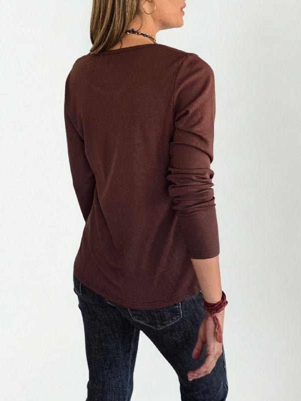 Polera básica, color Chocolate