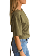 Polera Italiana con lazo en la espalda , color verde