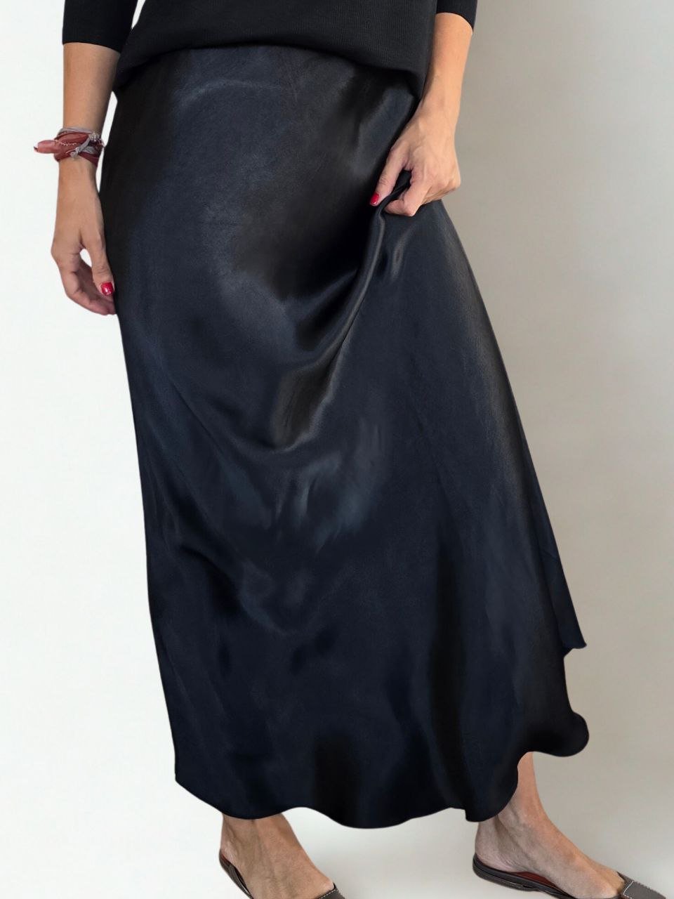 Pollera Italiana, color Negro