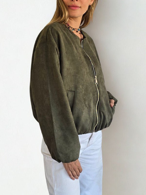 Chaqueta Bomber Italiana, color Verde