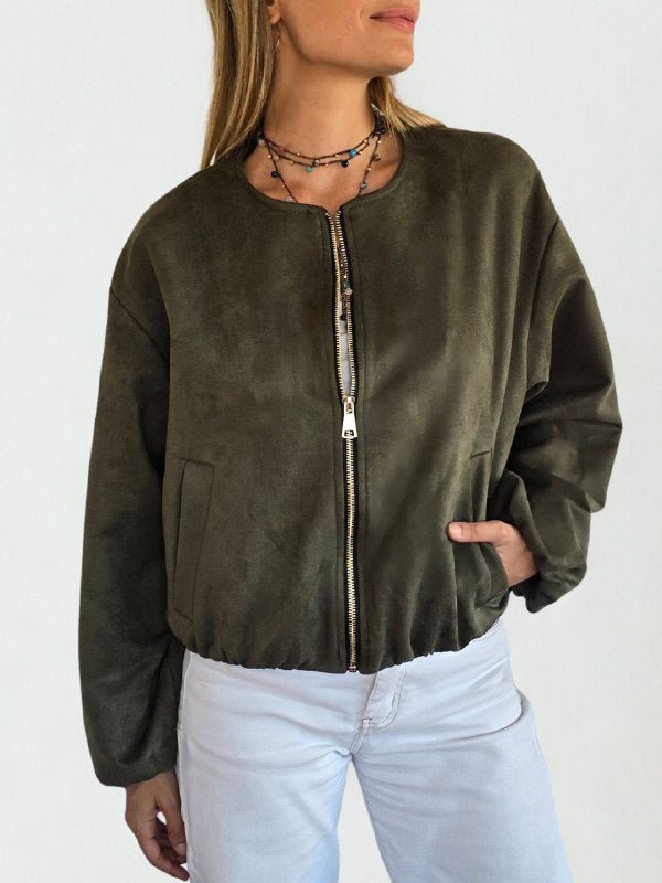 Chaqueta Bomber Italiana, color Verde