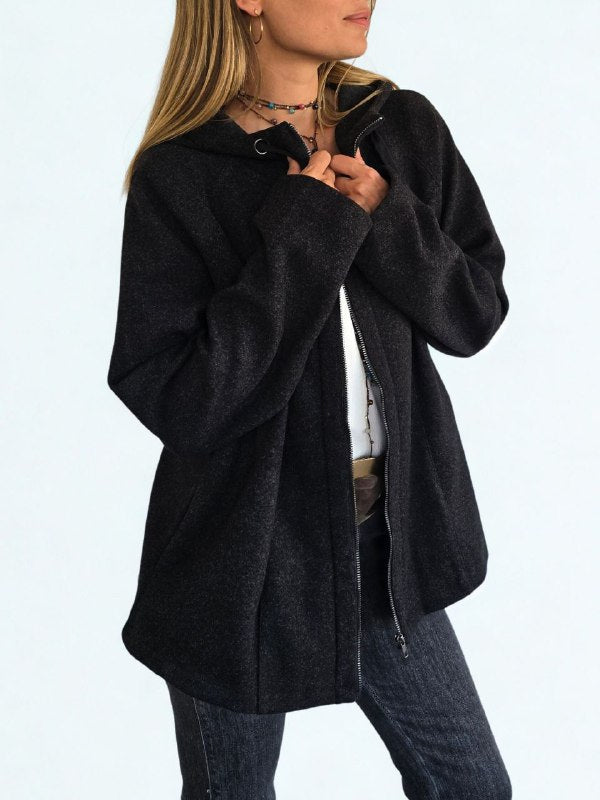 Chaqueta tipo polerón, color Marengo