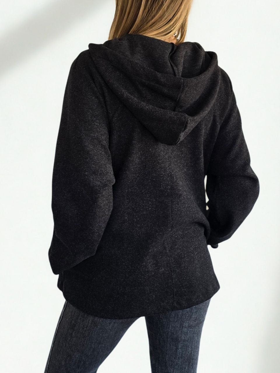 Chaqueta tipo polerón, color Marengo