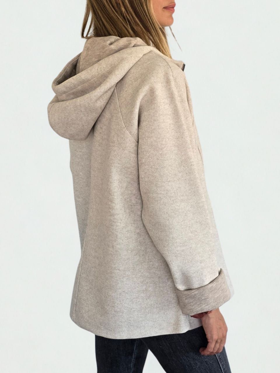 Chaqueta tipo polerón, color Beige