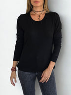 Polera básica, color Negro