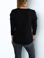Polera básica, color Negro